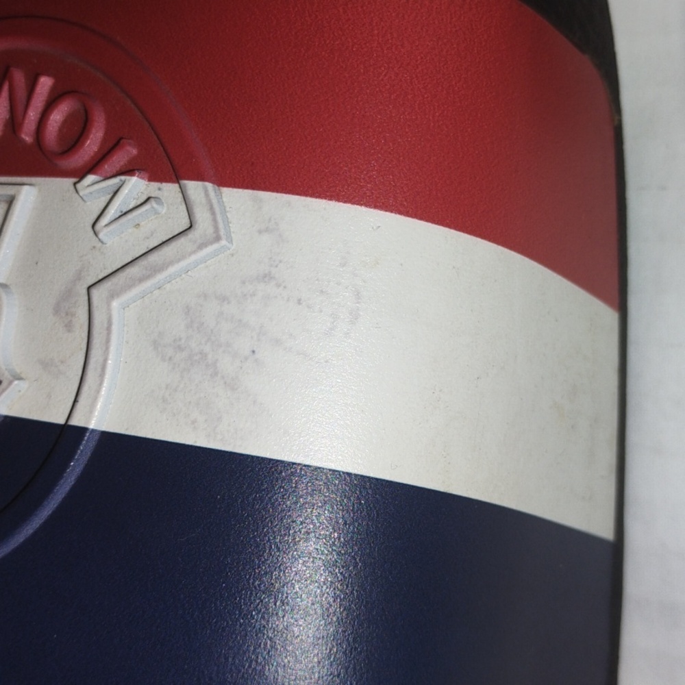 Moncler Mens Basile Slides. Size 46 (US 12). Red White and Blue in color. - Picture 5 of 13
